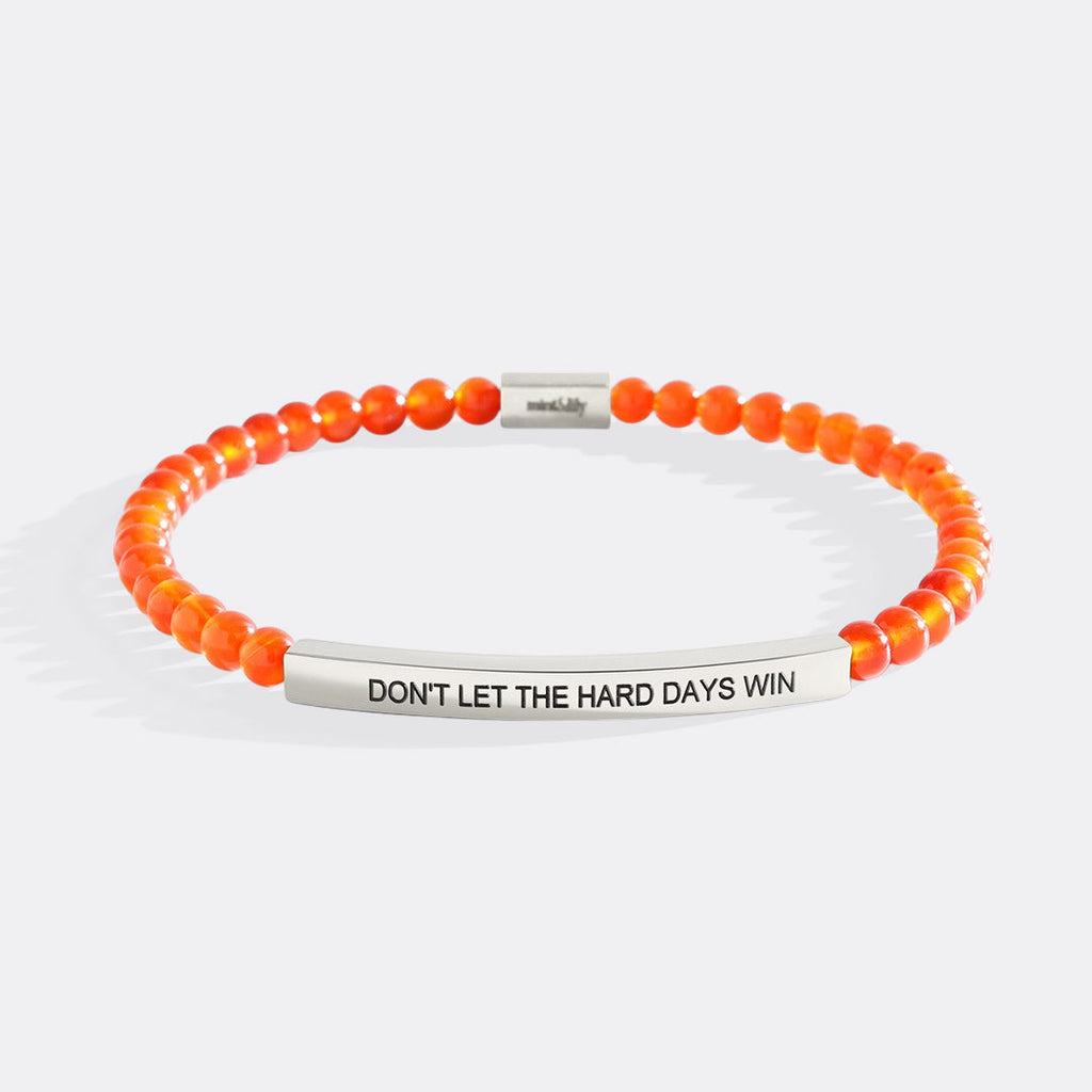 Don't Let The Hard Days Win Beaded Inspire Bracelet