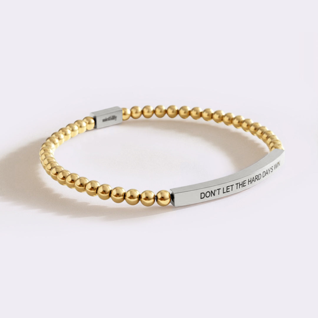 Don't Let The Hard Days Win Beaded Inspire Bracelet