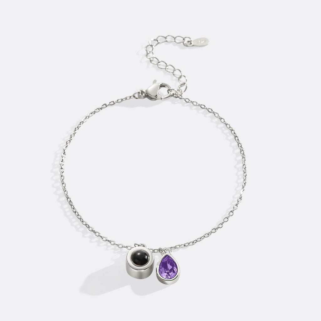 Birthstone Photo Bracelet