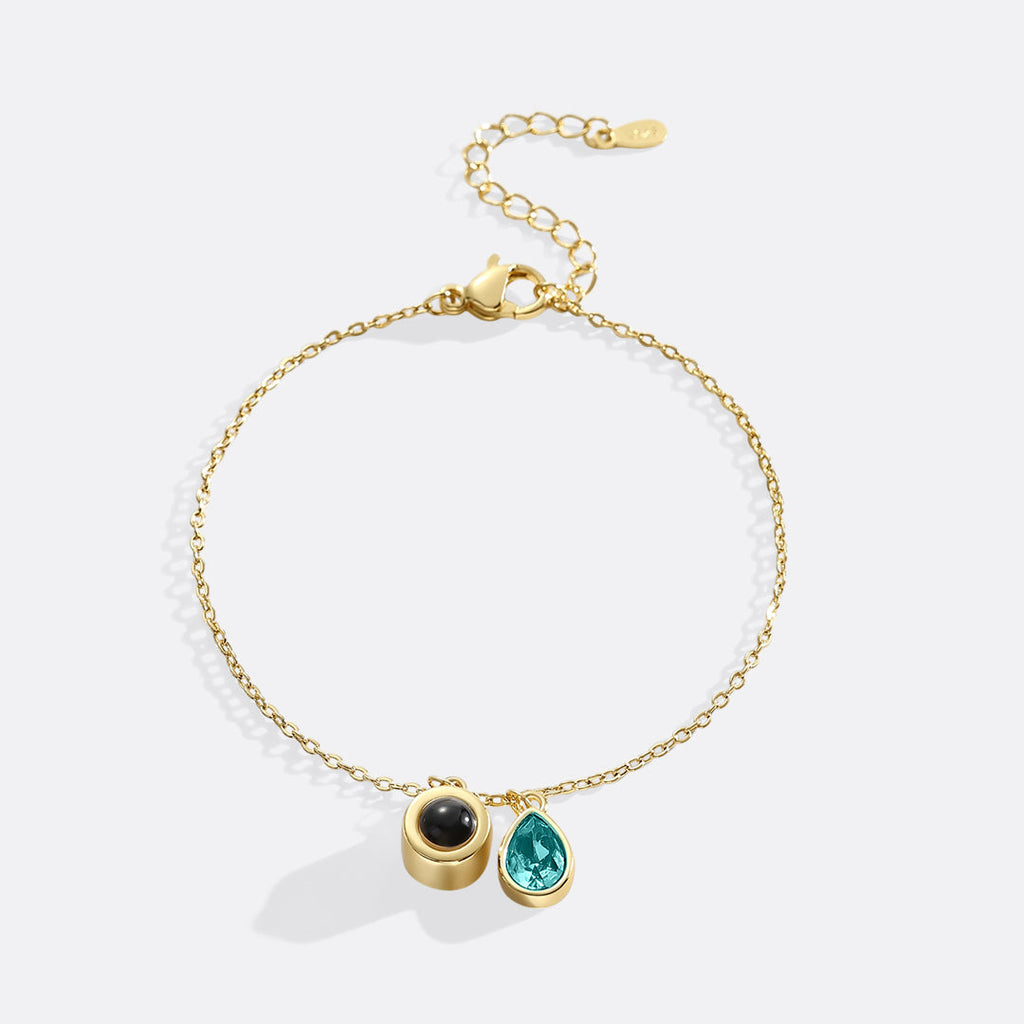 Birthstone Photo Bracelet