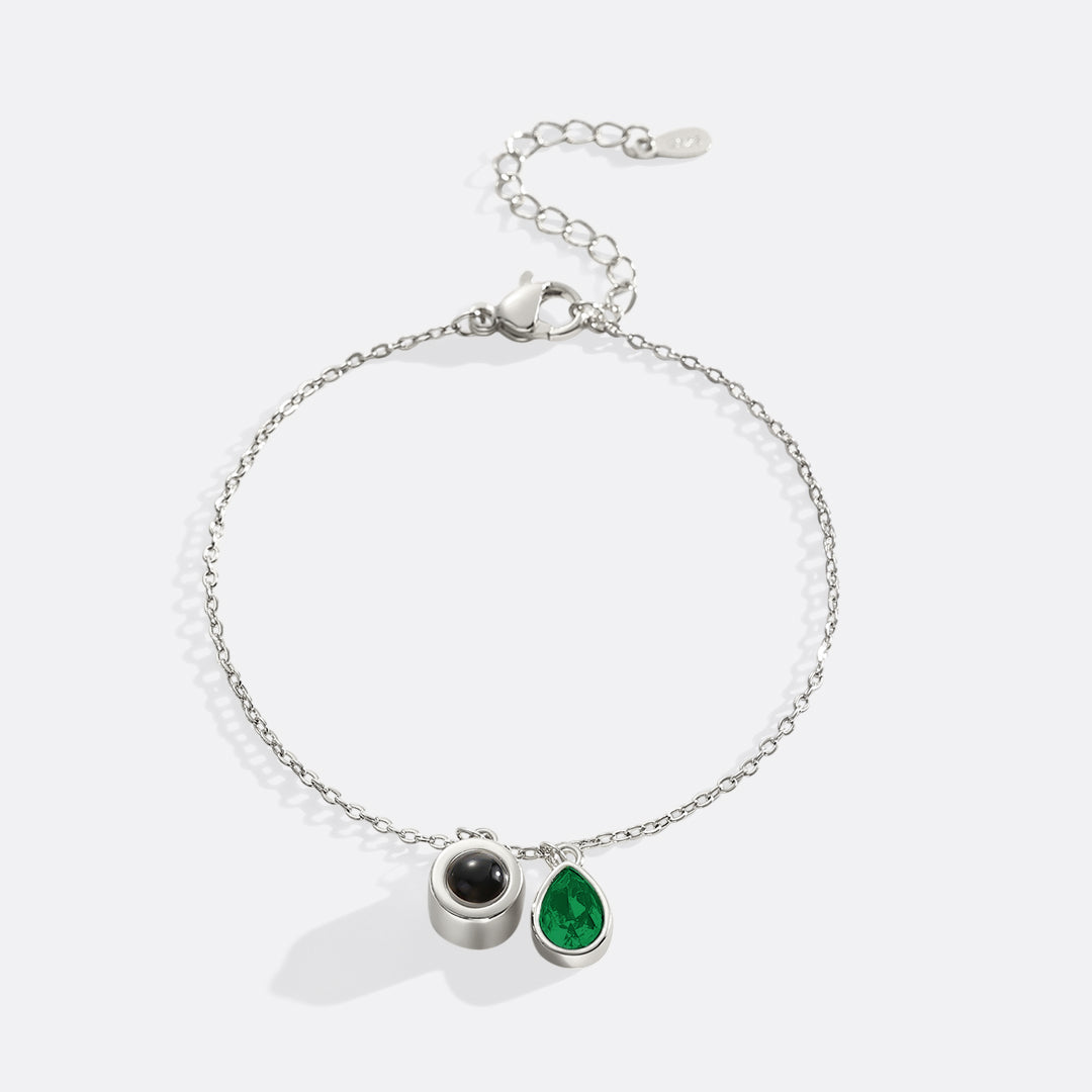 Birthstone Photo Bracelet