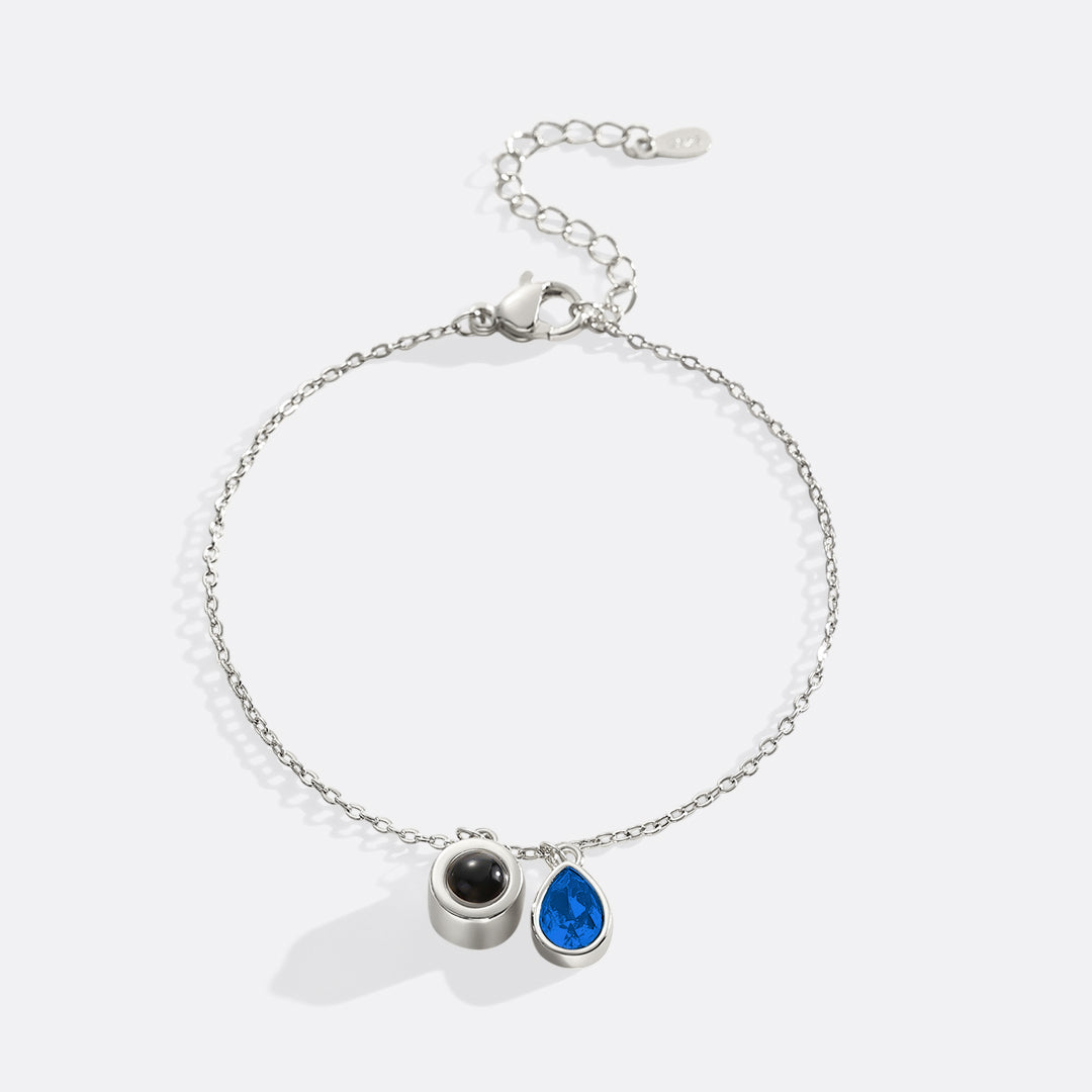 Birthstone Photo Bracelet