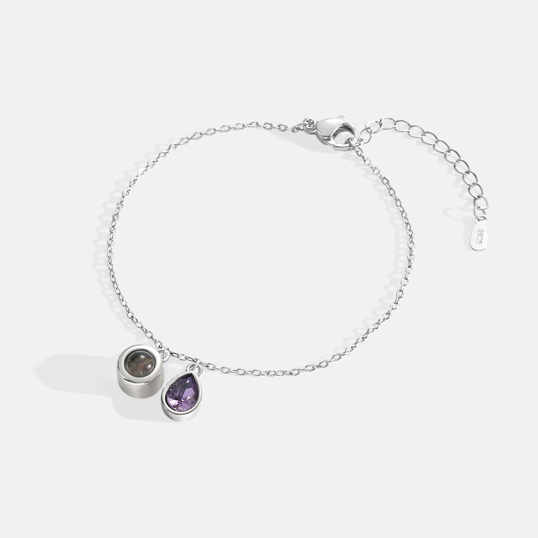 Birthstone Photo Bracelet
