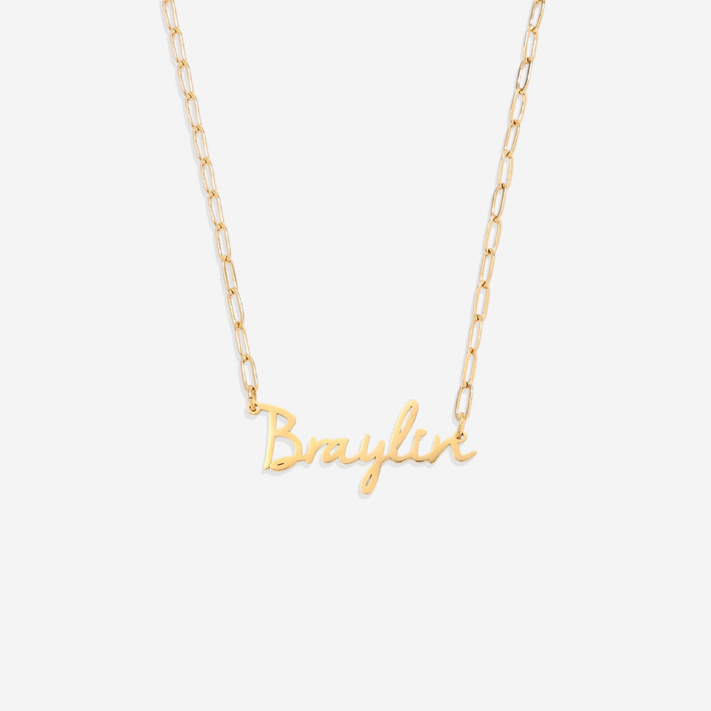 Fairy Name Necklace with Box Chain