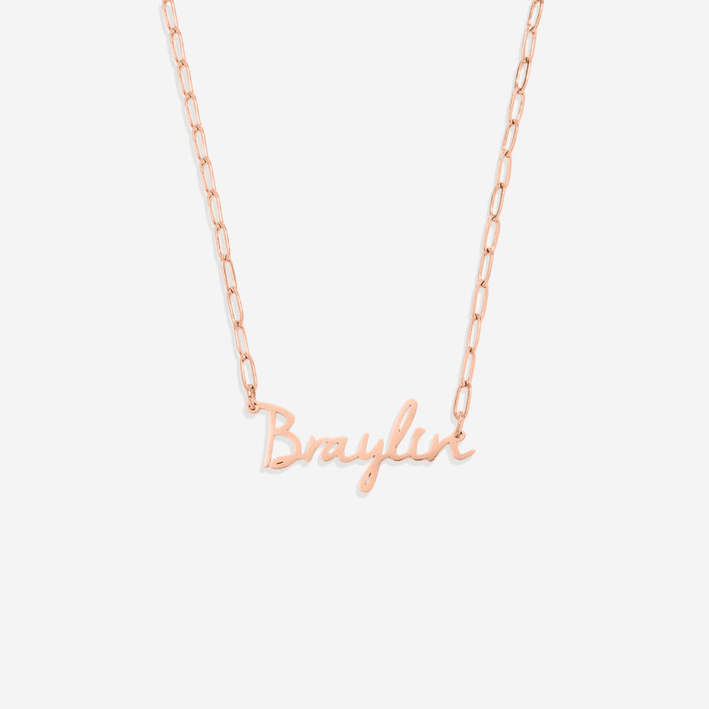 Fairy Name Necklace with Box Chain