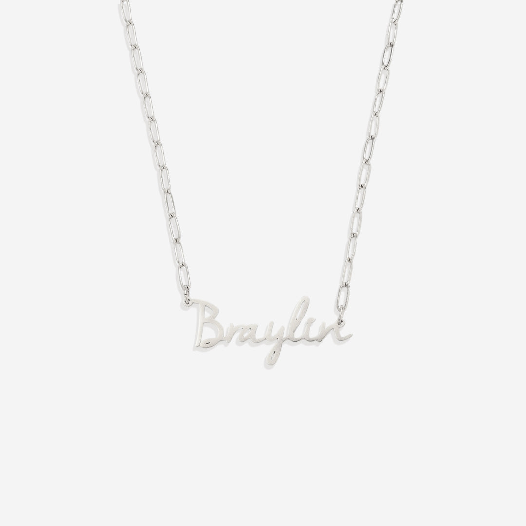 Fairy Name Necklace with Box Chain