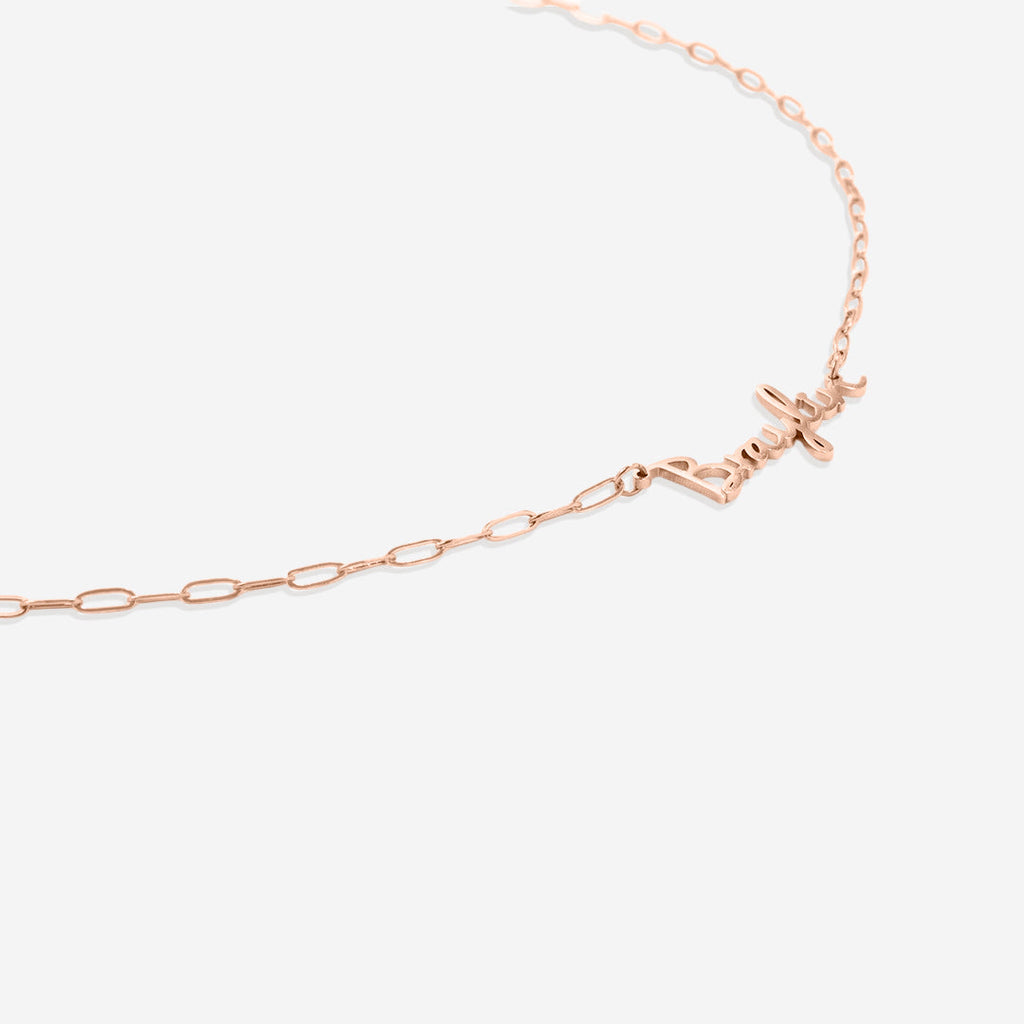 Fairy Name Necklace with Box Chain