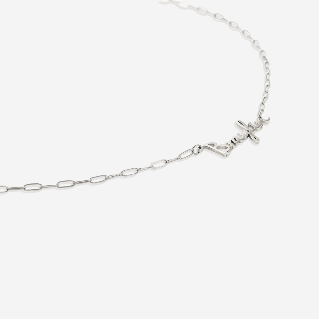 Fairy Name Necklace with Box Chain