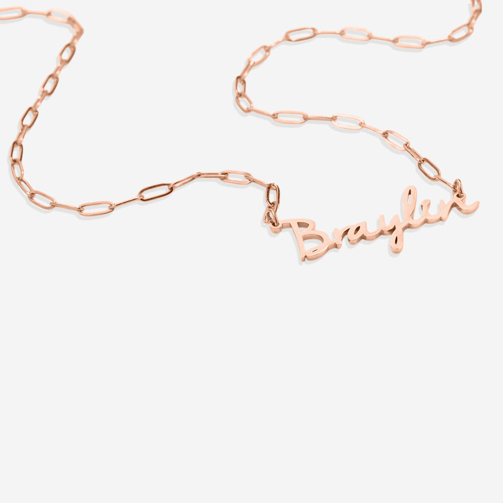 Fairy Name Necklace with Box Chain