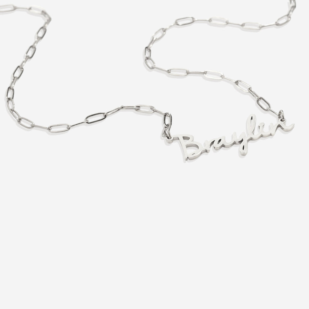 Fairy Name Necklace with Box Chain