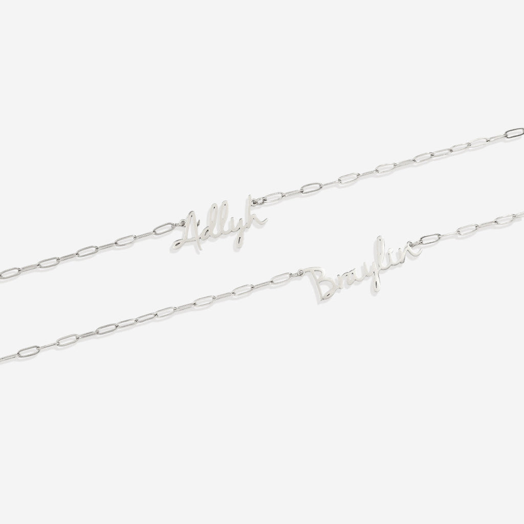 Fairy Name Necklace with Box Chain