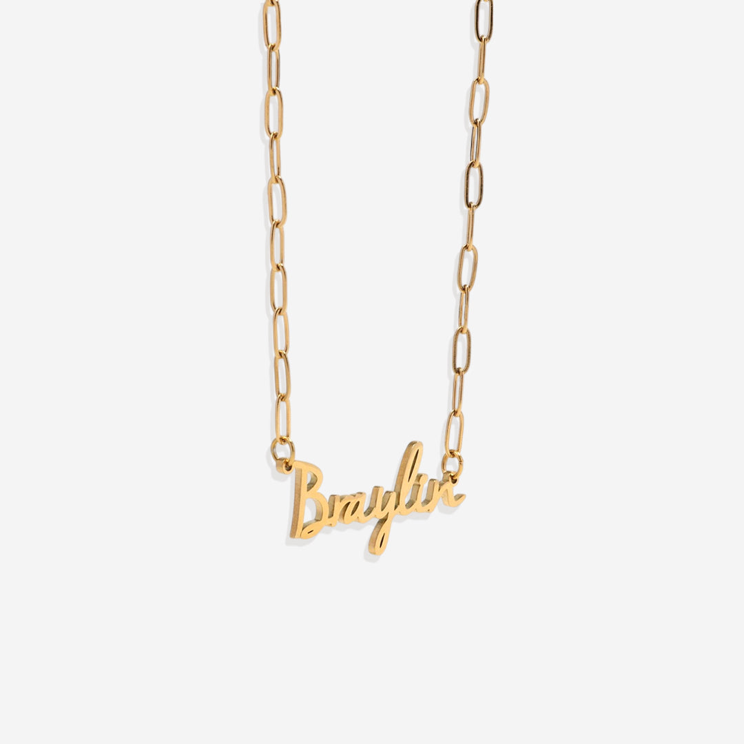 Fairy Name Necklace with Box Chain