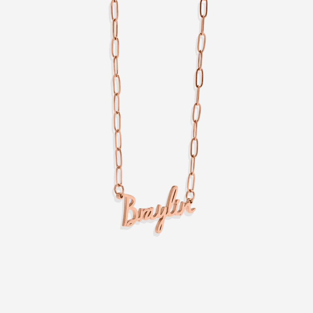 Fairy Name Necklace with Box Chain