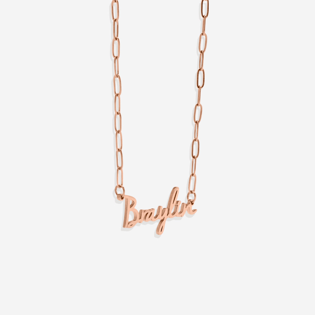 Fairy Name Necklace with Box Chain