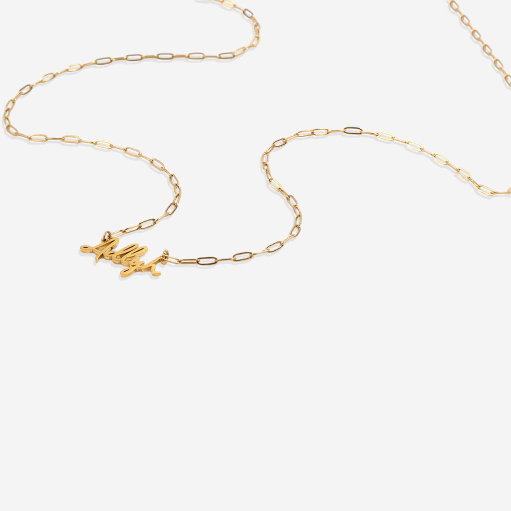 Fairy Name Necklace with Box Chain