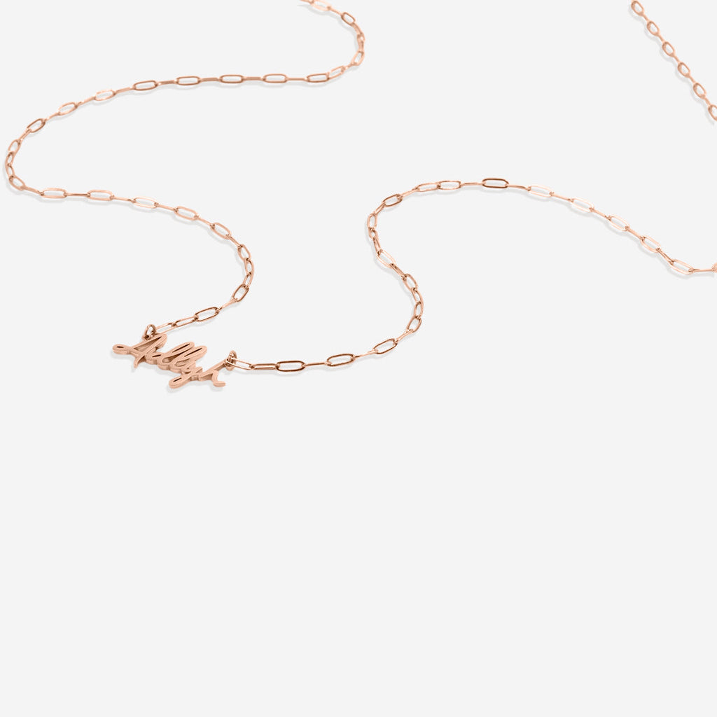 Fairy Name Necklace with Box Chain