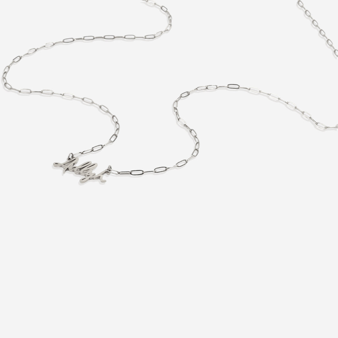 Fairy Name Necklace with Box Chain