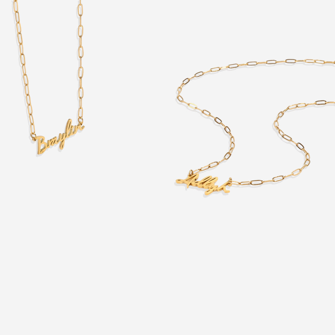 Fairy Name Necklace with Box Chain