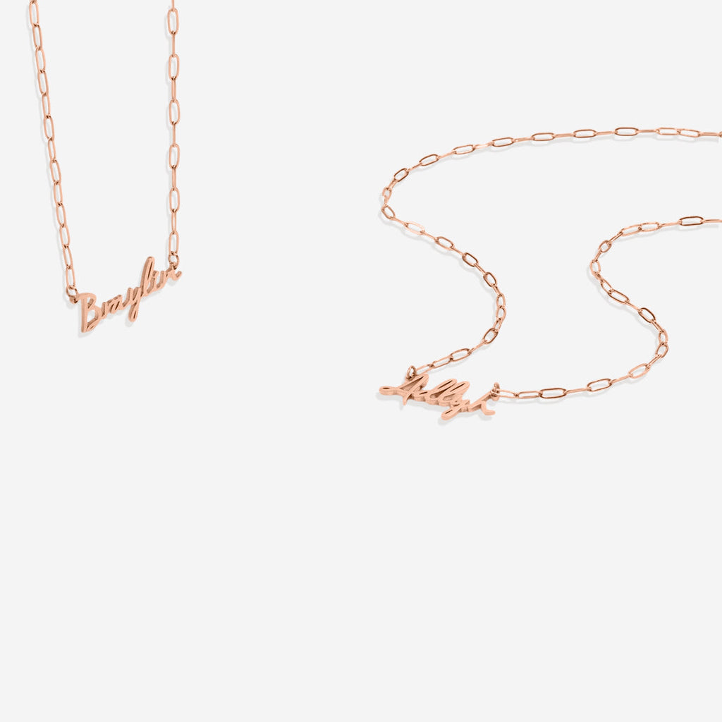 Fairy Name Necklace with Box Chain