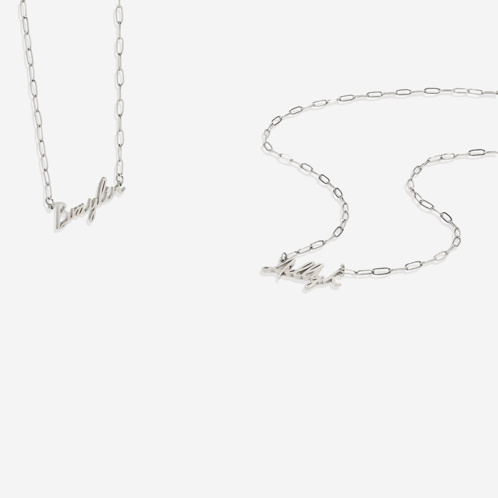 Fairy Name Necklace with Box Chain