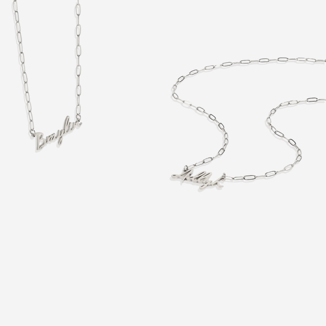 Fairy Name Necklace with Box Chain