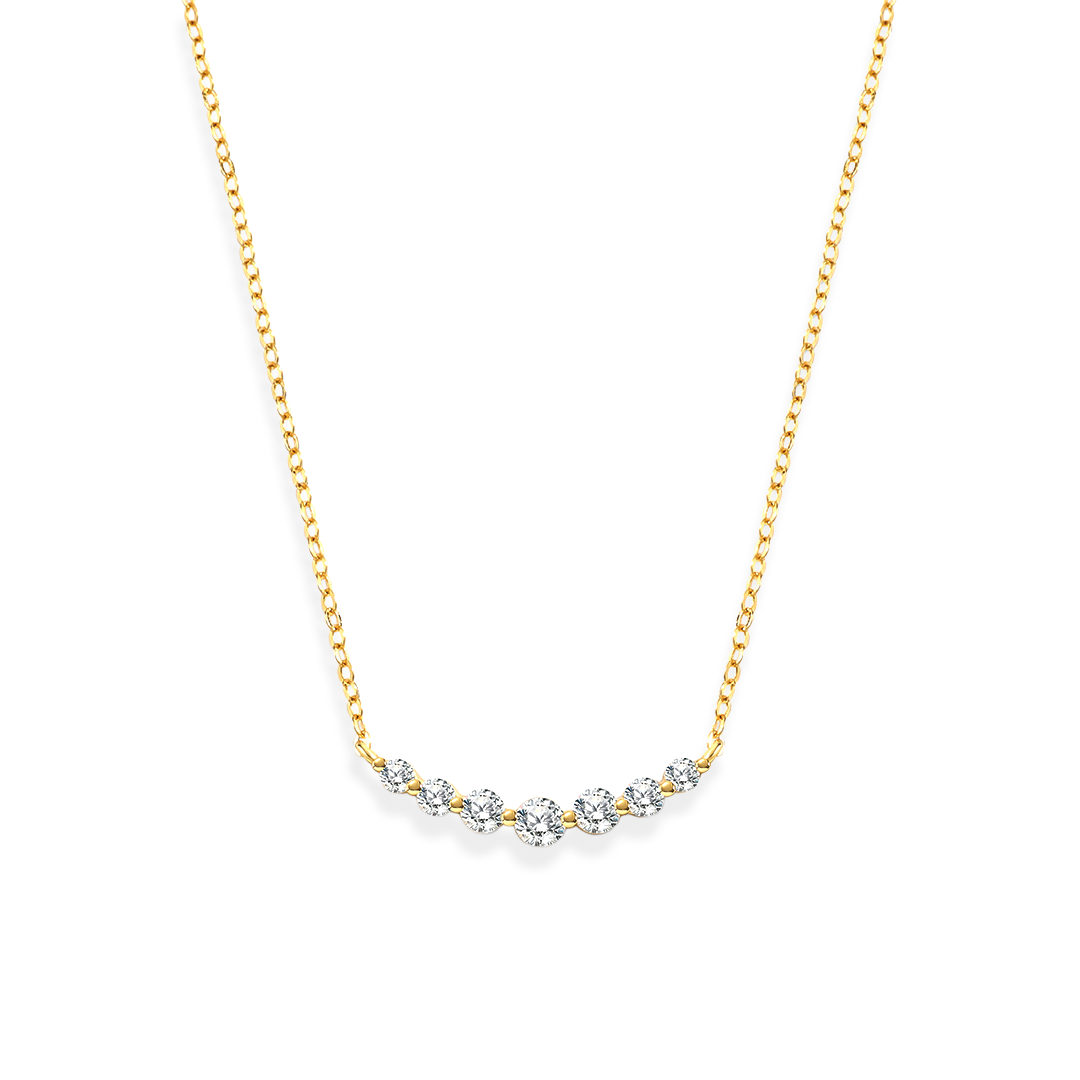 Classic Arc Diamond Necklace
