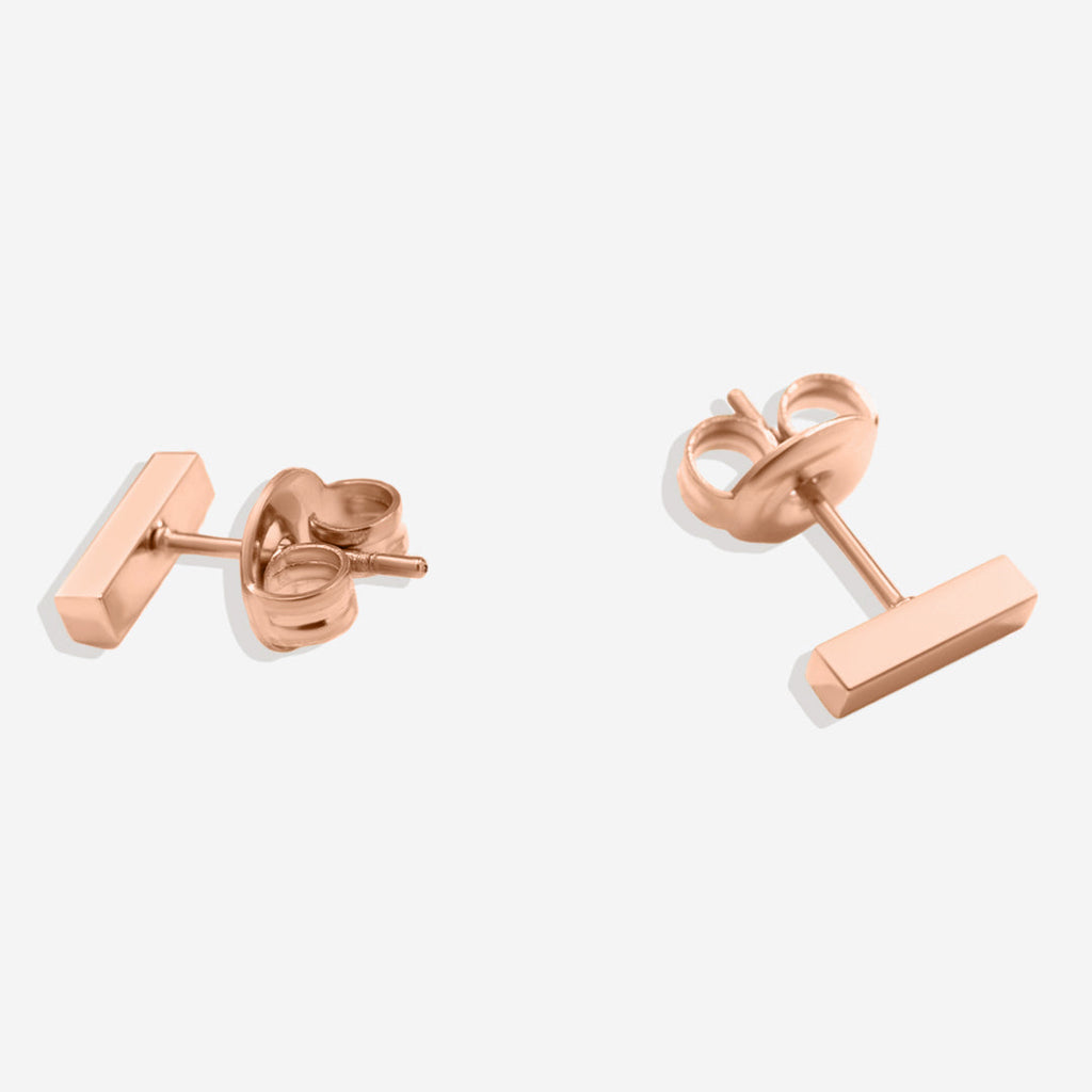 Dainty Bar Stud Earrings