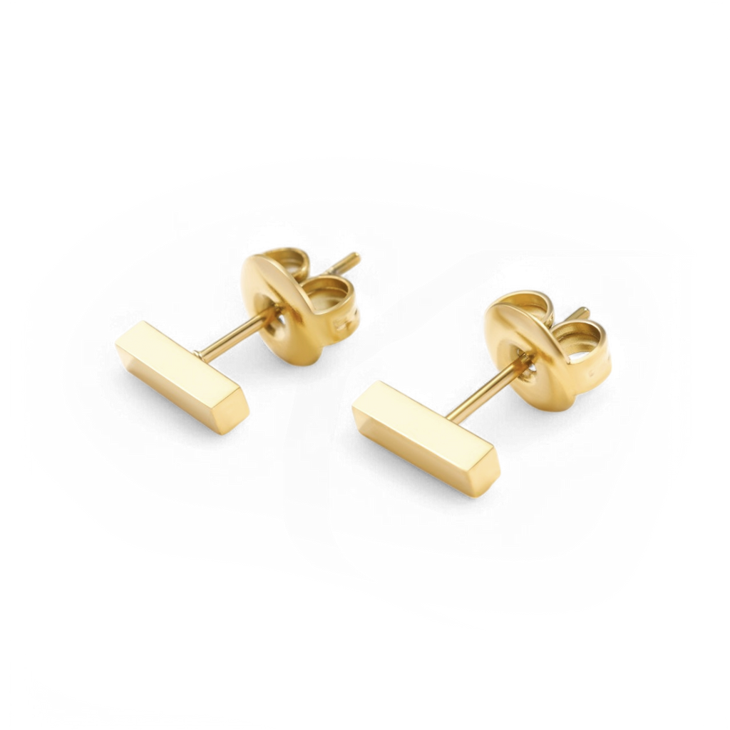 Dainty Bar Stud Earrings