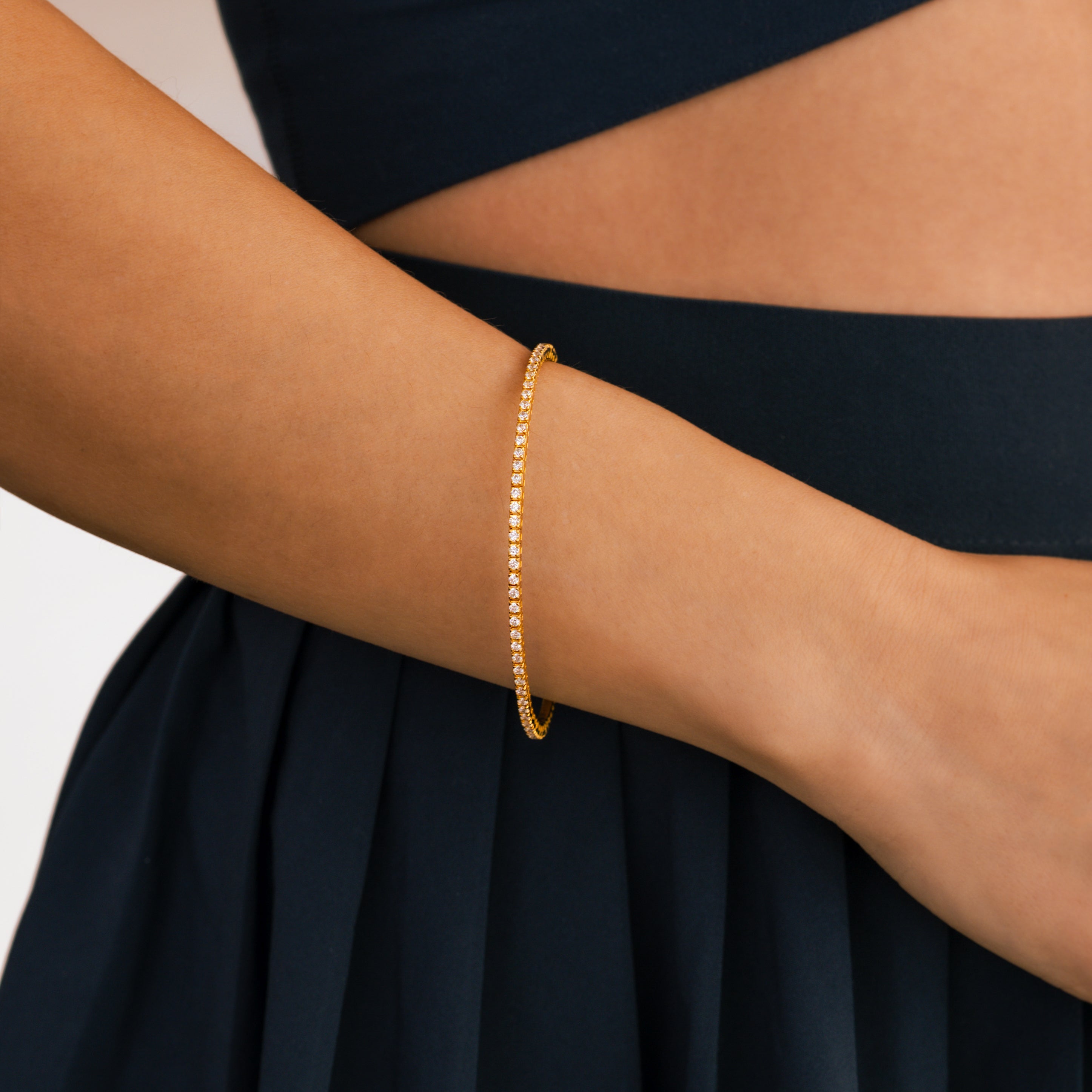 Flexible Diamond Tennis Bracelet