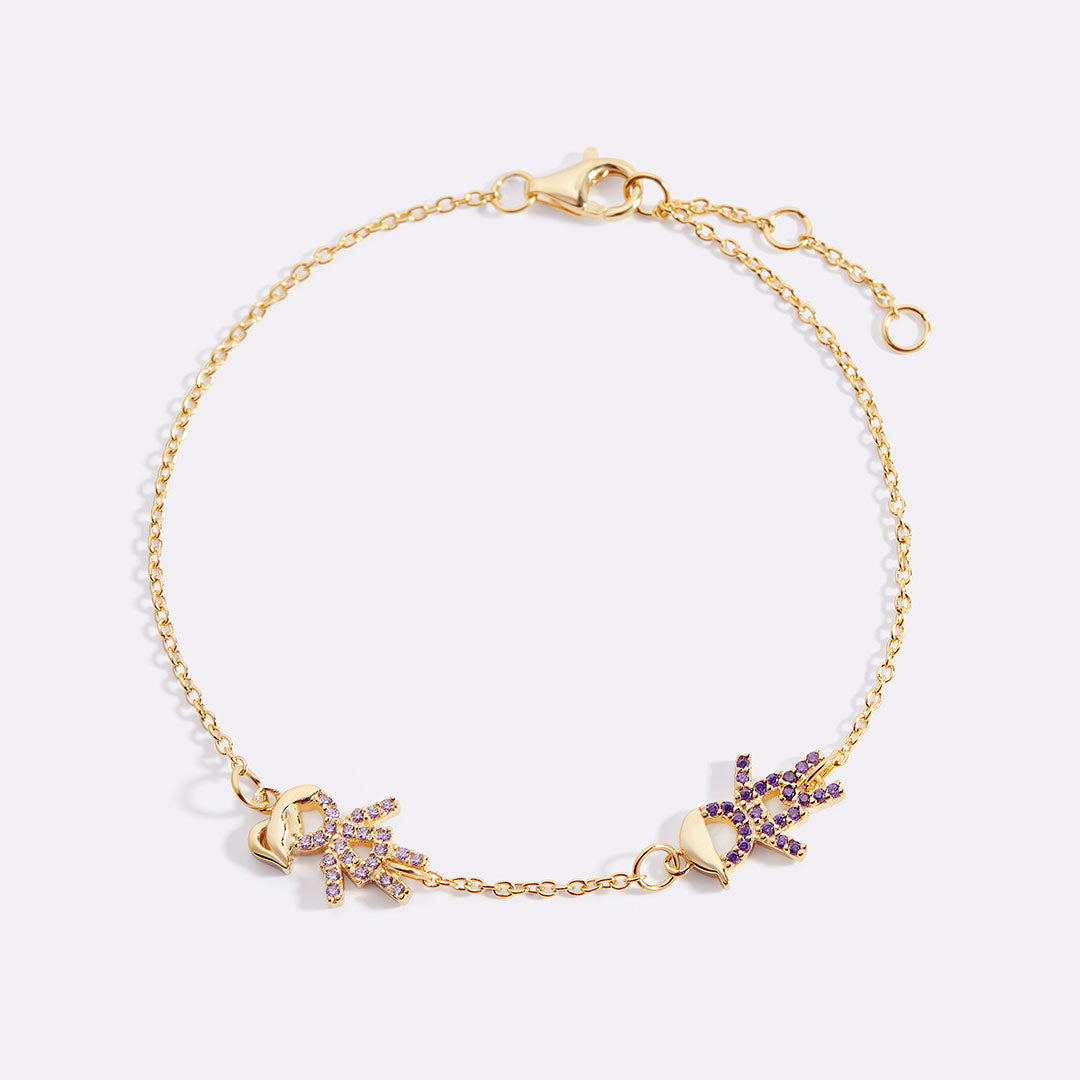 Personalized Mom Bracelet With Birthstone Kids