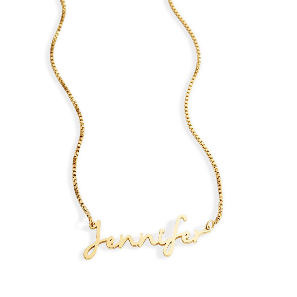 Fairy Name Necklace with Box Chain