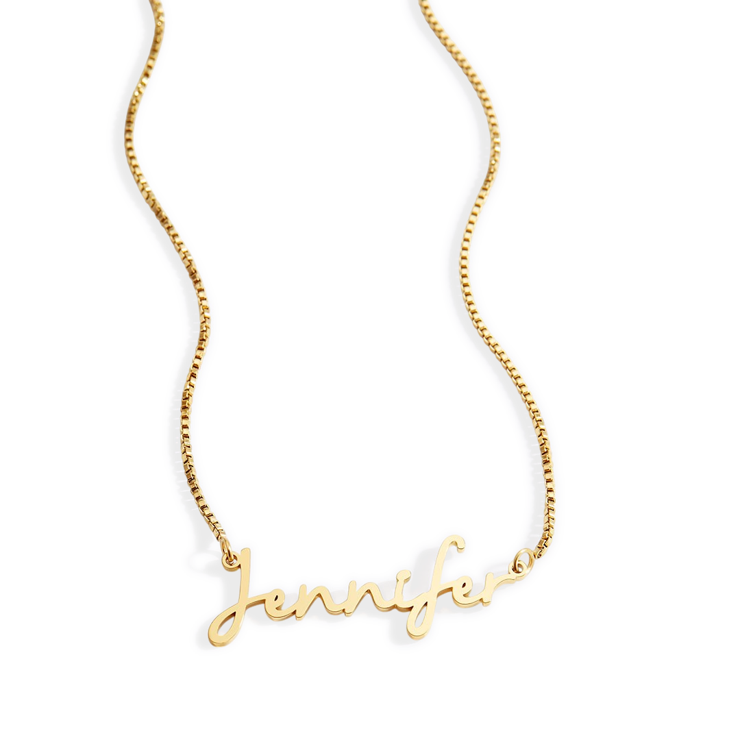 Fairy Name Necklace with Box Chain