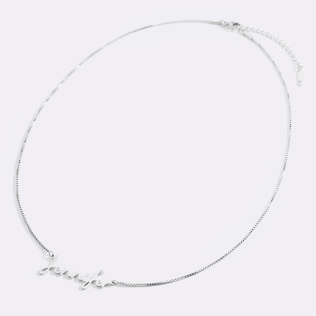 Fairy Name Necklace with Box Chain