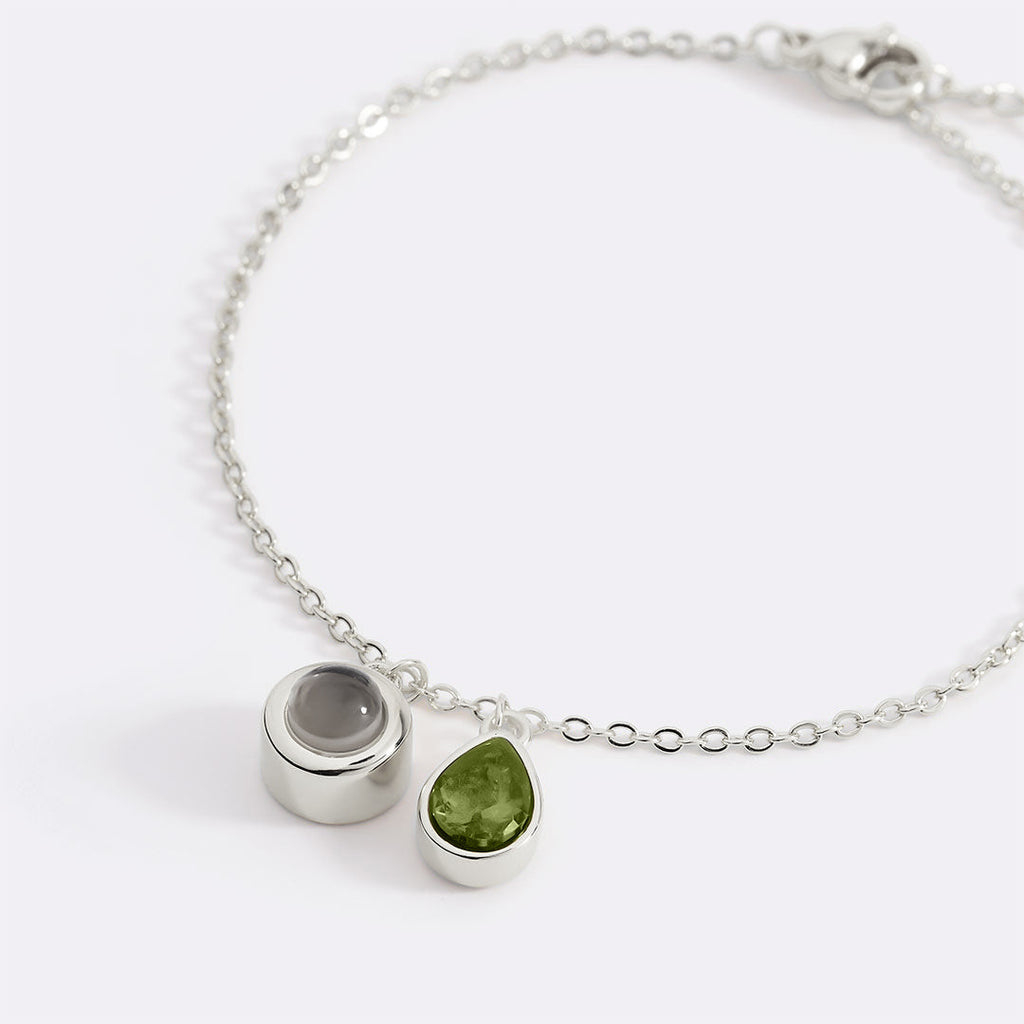 Birthstone Photo Bracelet