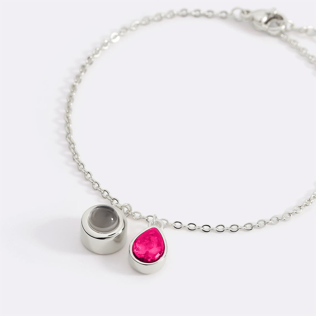 Birthstone Photo Bracelet