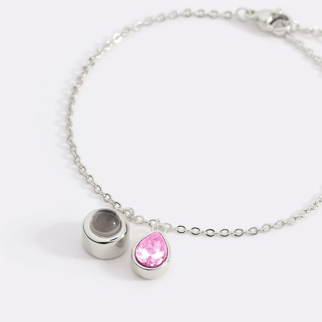 Birthstone Photo Bracelet