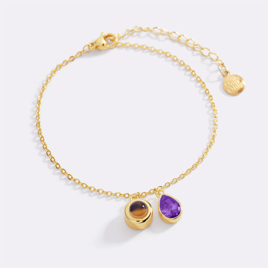 Birthstone Photo Bracelet