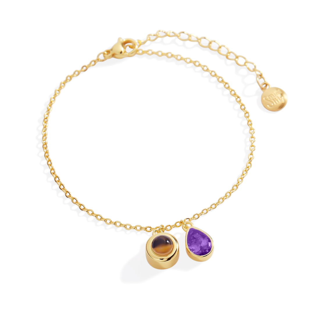 Birthstone Photo Bracelet
