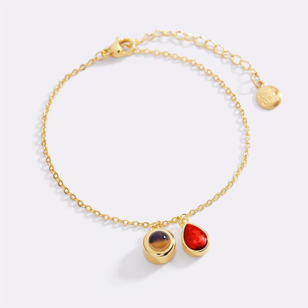 Birthstone Photo Bracelet
