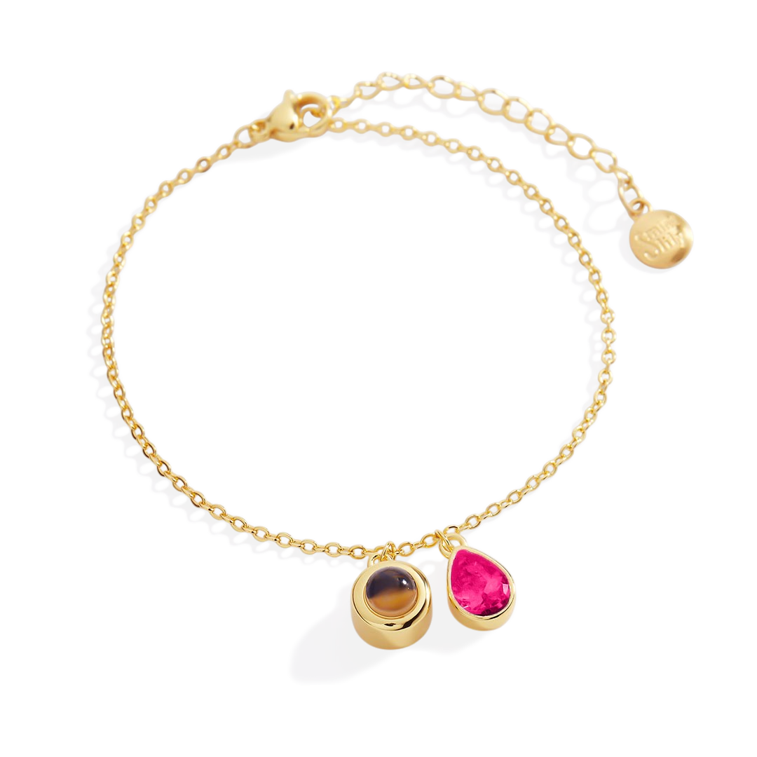 Birthstone Photo Bracelet