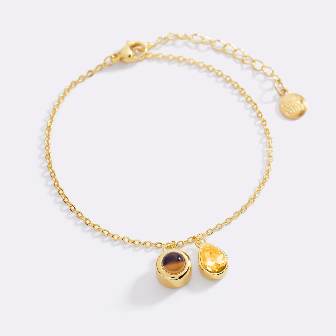 Birthstone Photo Bracelet