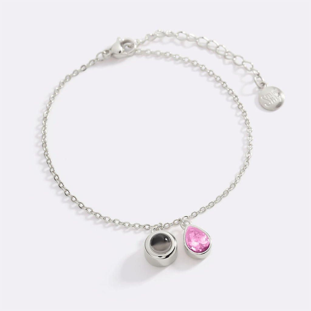 Birthstone Photo Bracelet