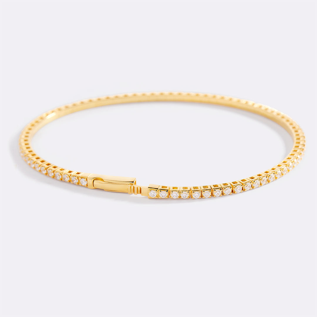Flexible Diamond Tennis Bracelet