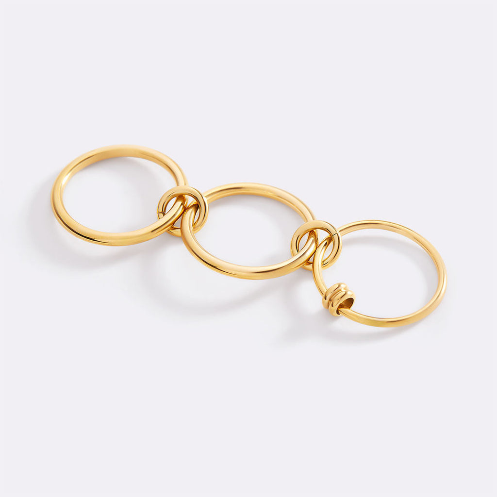 Linked Statement Fidget Rings