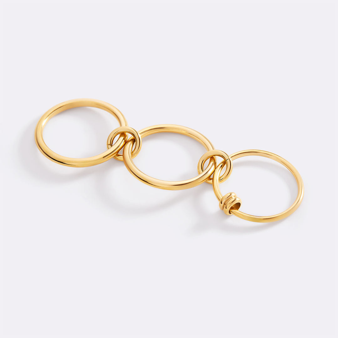 Linked Statement Fidget Rings