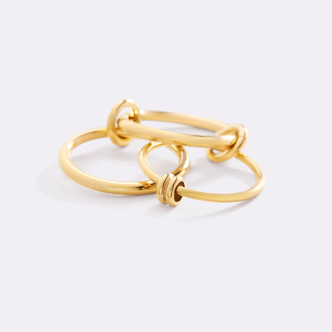 Linked Statement Fidget Rings