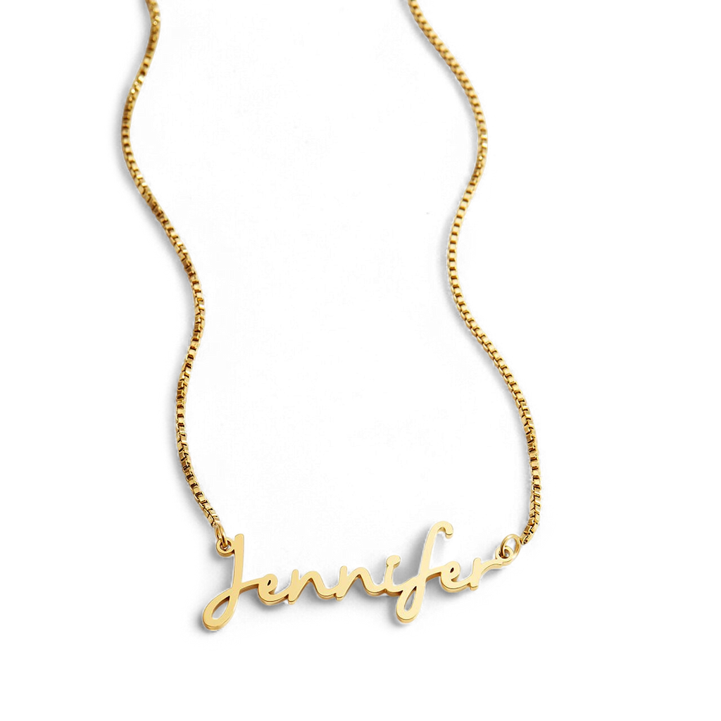 Fairy Name Necklace with Box Chain