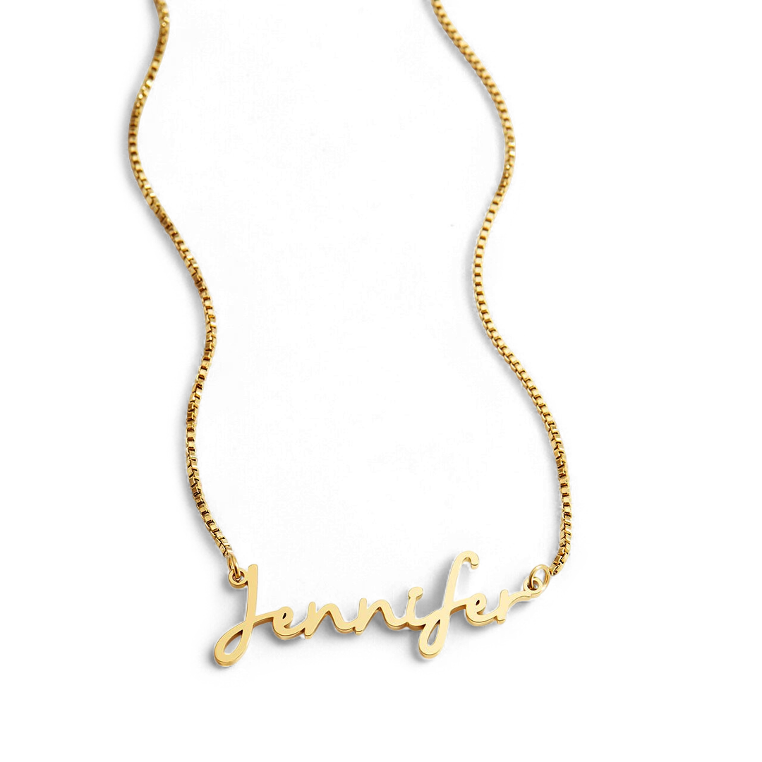 Fairy Name Necklace with Box Chain