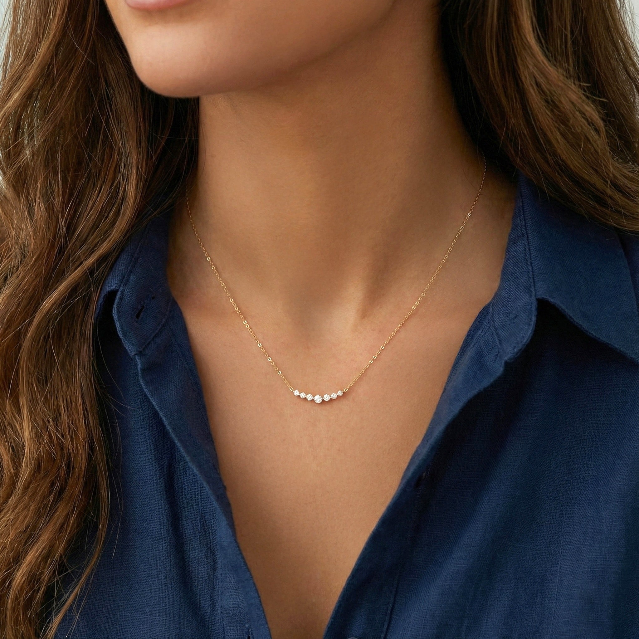 Classic Arc Diamond Necklace