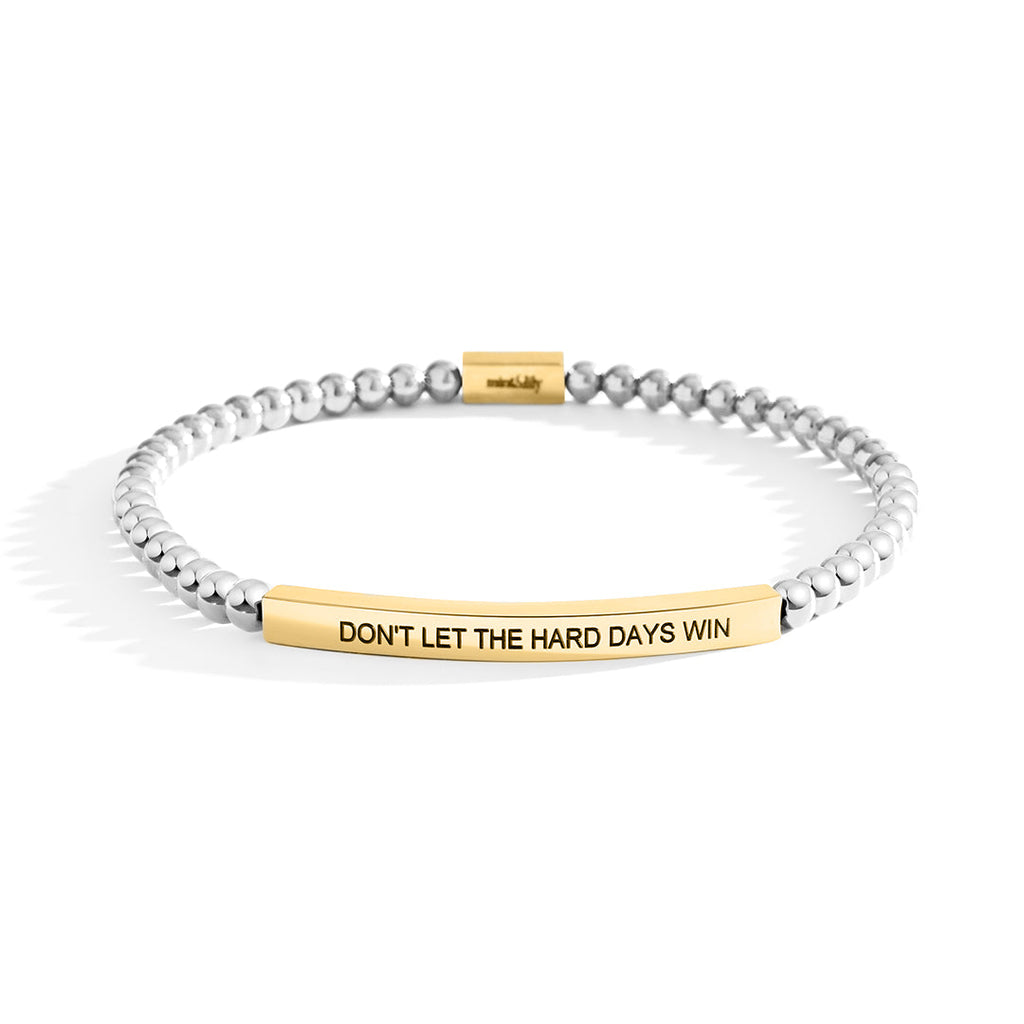 Don't Let The Hard Days Win Beaded Inspire Bracelet